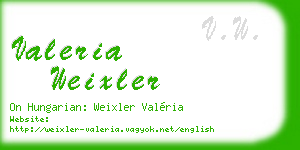 valeria weixler business card